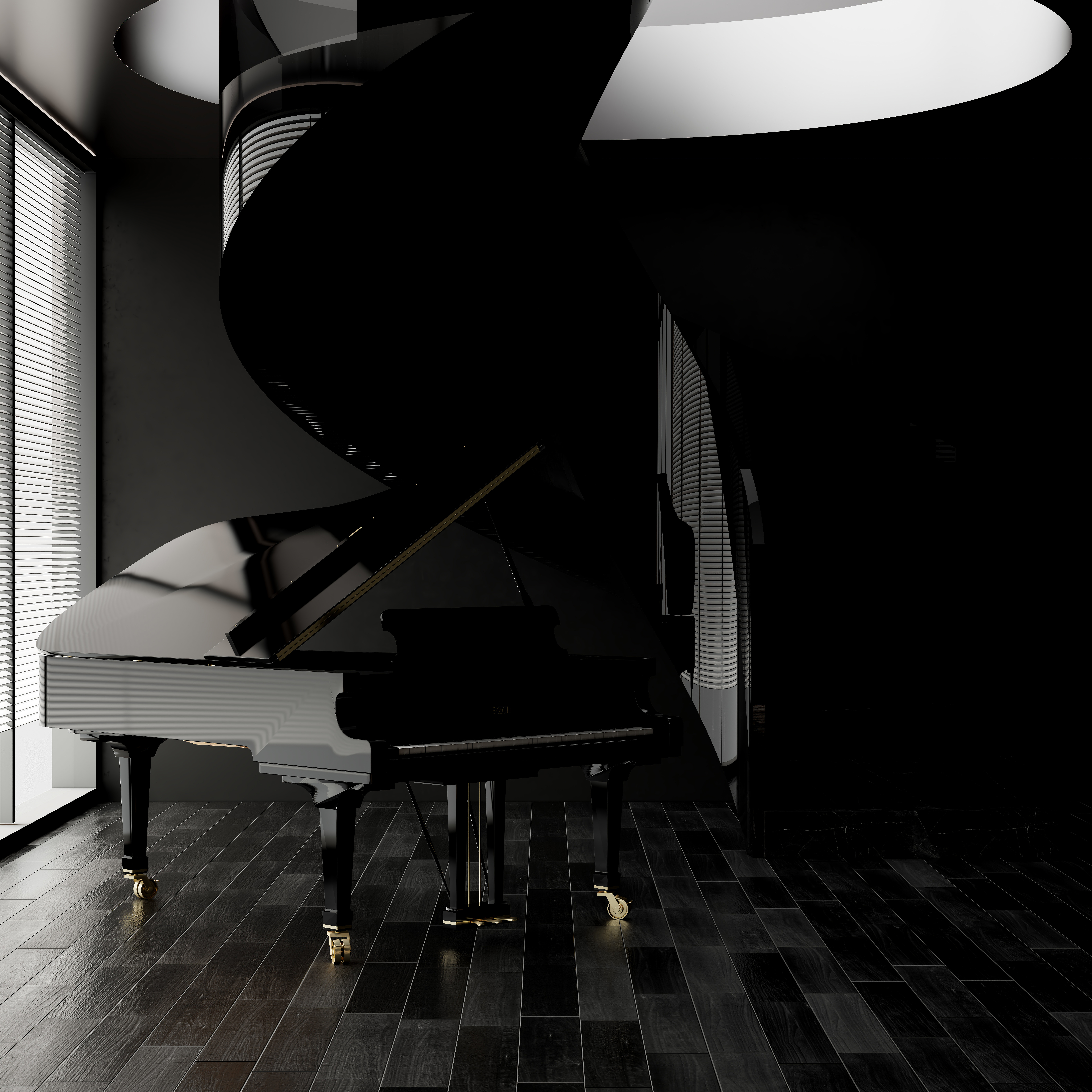 Pigment色素-Modern-Dark达克别墅二楼休闲厅酒吧-装修设计方案