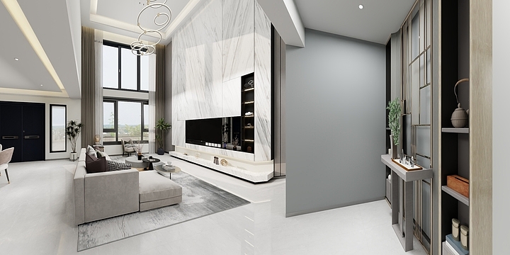 洛克设-阅山墅116-装修设计方案