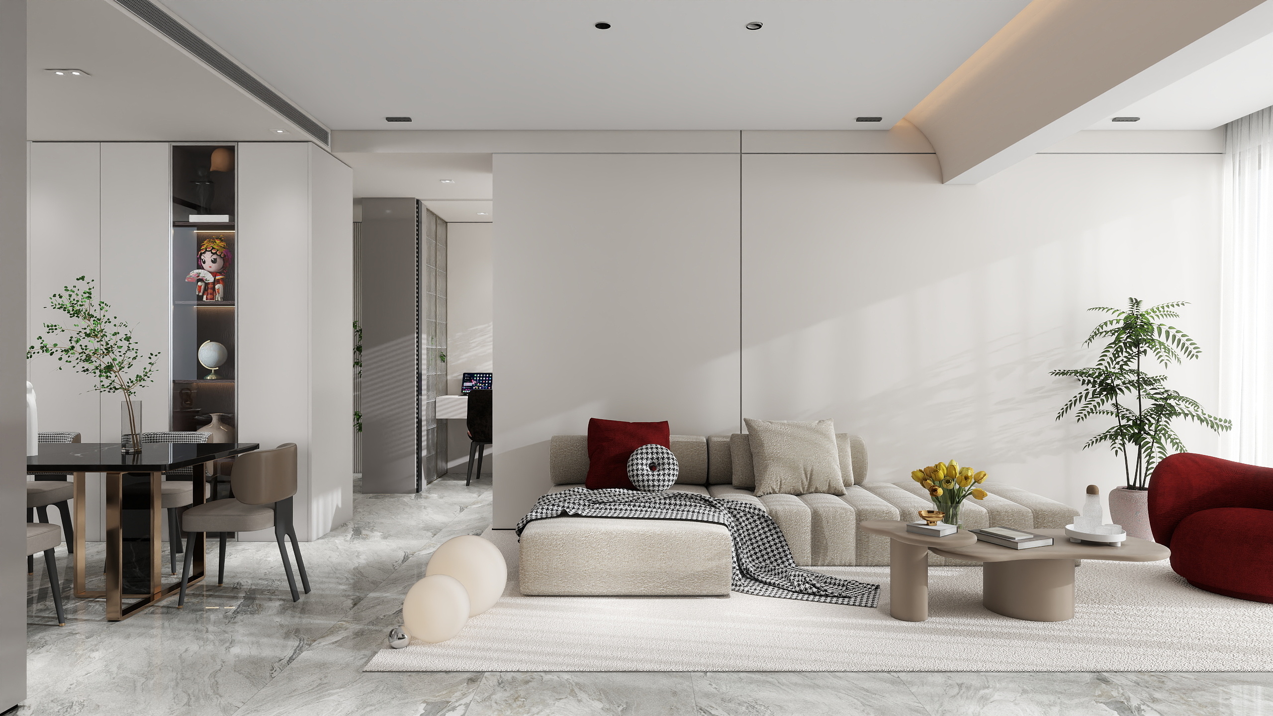 沫宁设计-82.9平现代多变的三居室-装修设计方案