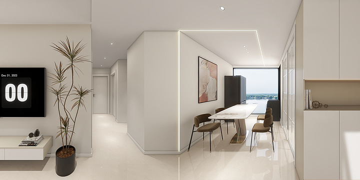 空间创造设计师龚勋-水天花月43-1-602-装修设计方案