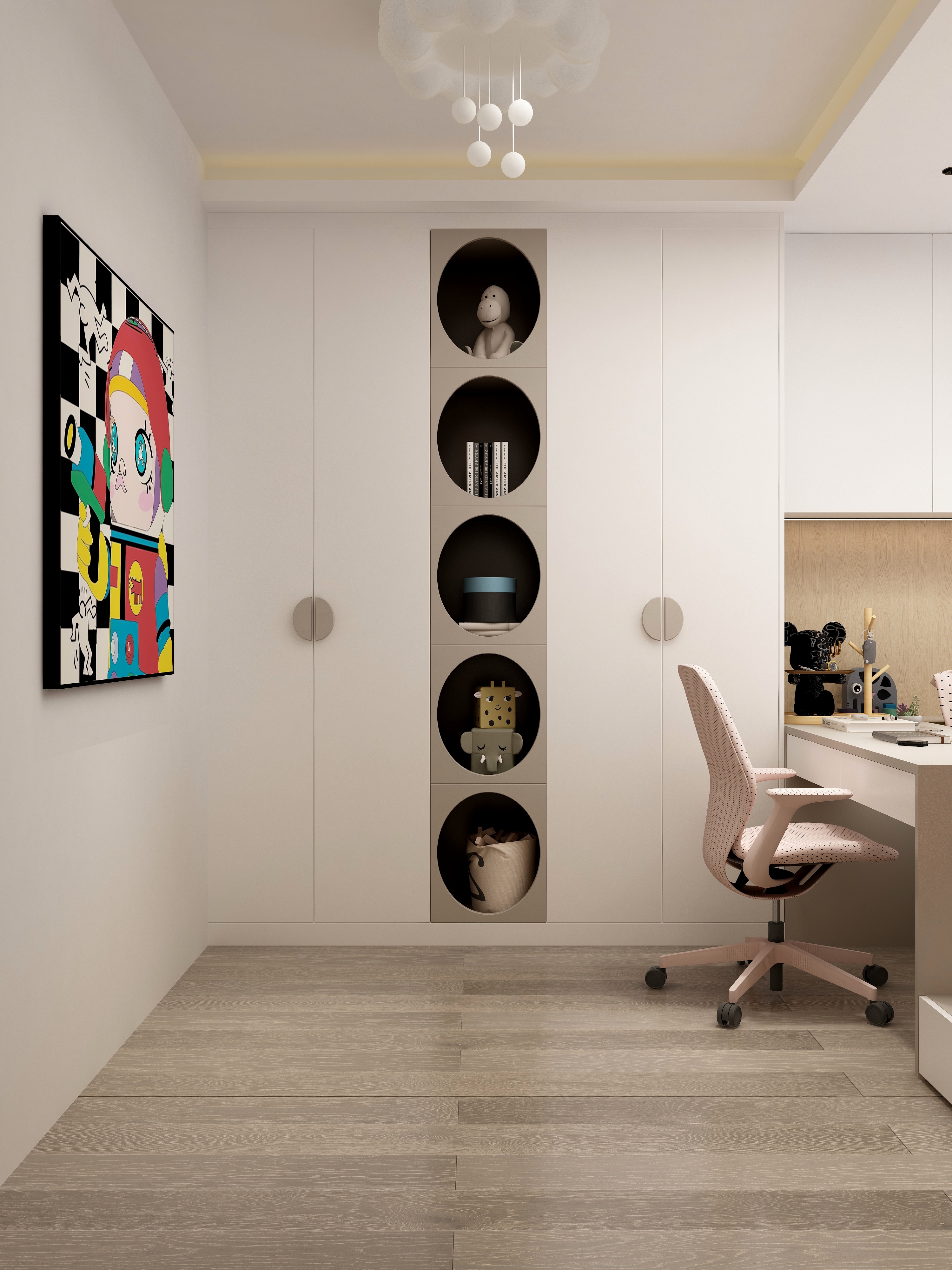 张煜强煜境设计-165平米意式轻奢三房装修效果图