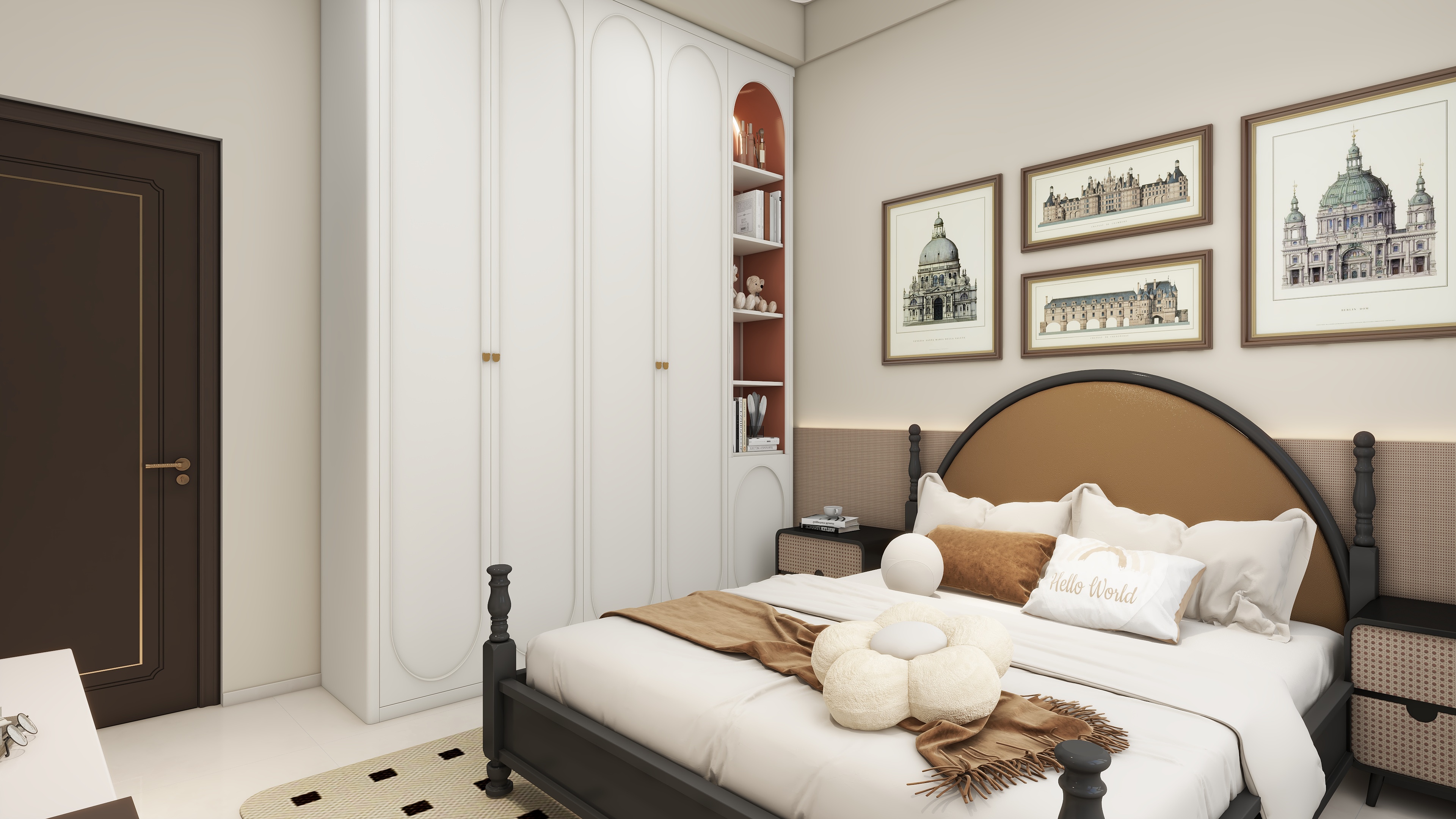 设计师言色-自建房诧寂复古风装修效果图