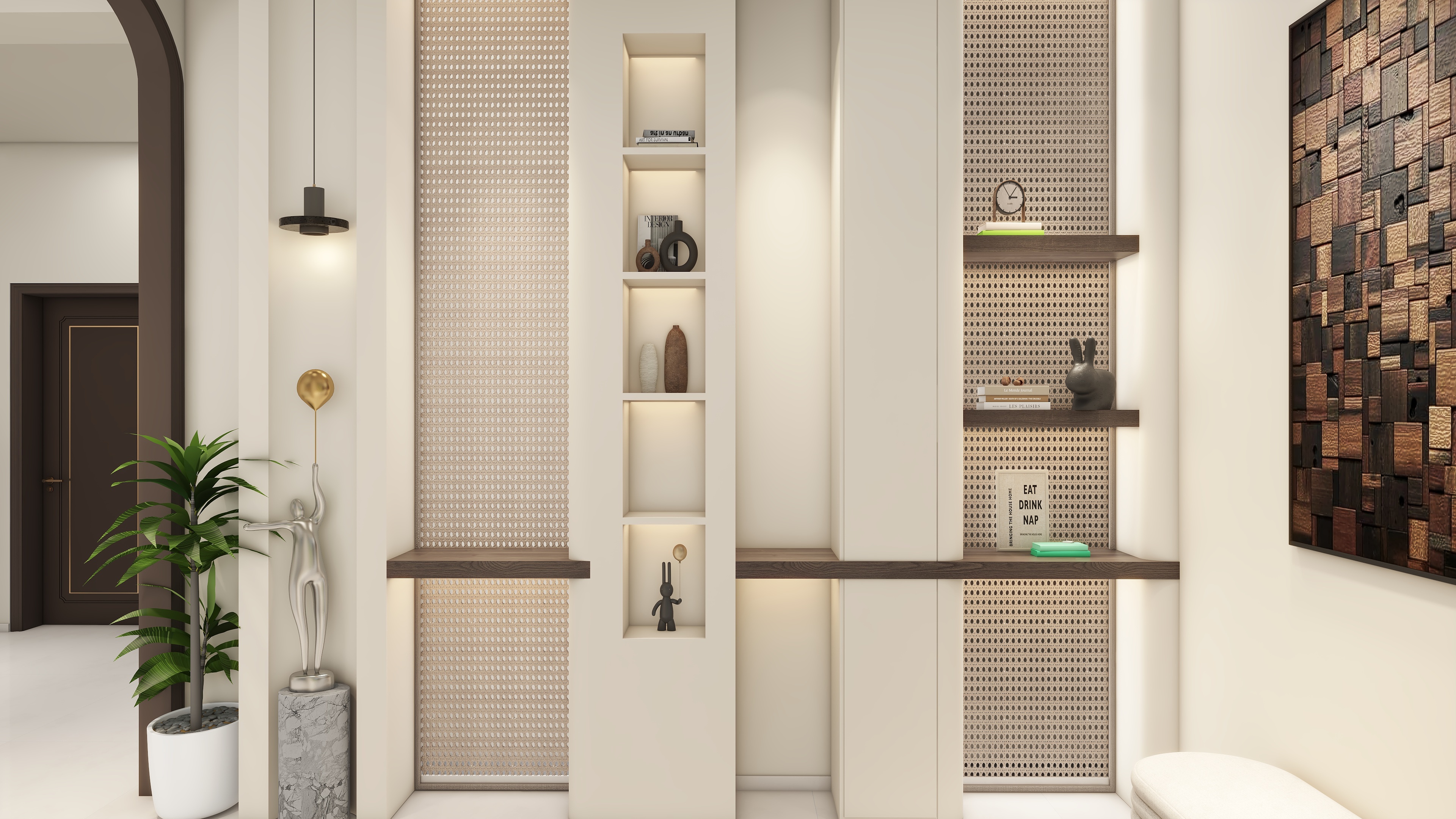 设计师言色-自建房诧寂复古风装修效果图