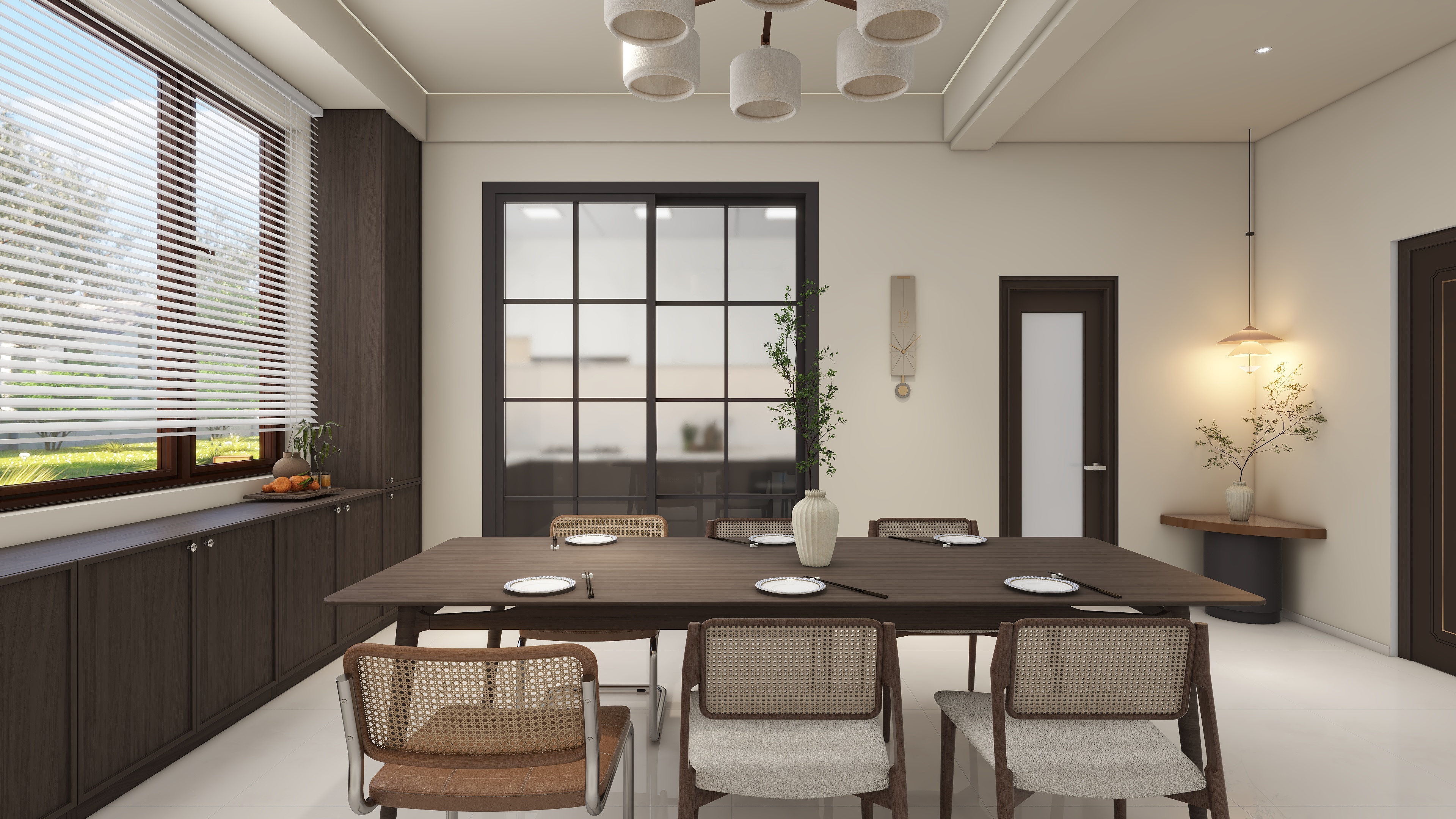 设计师言色-自建房诧寂复古风装修效果图