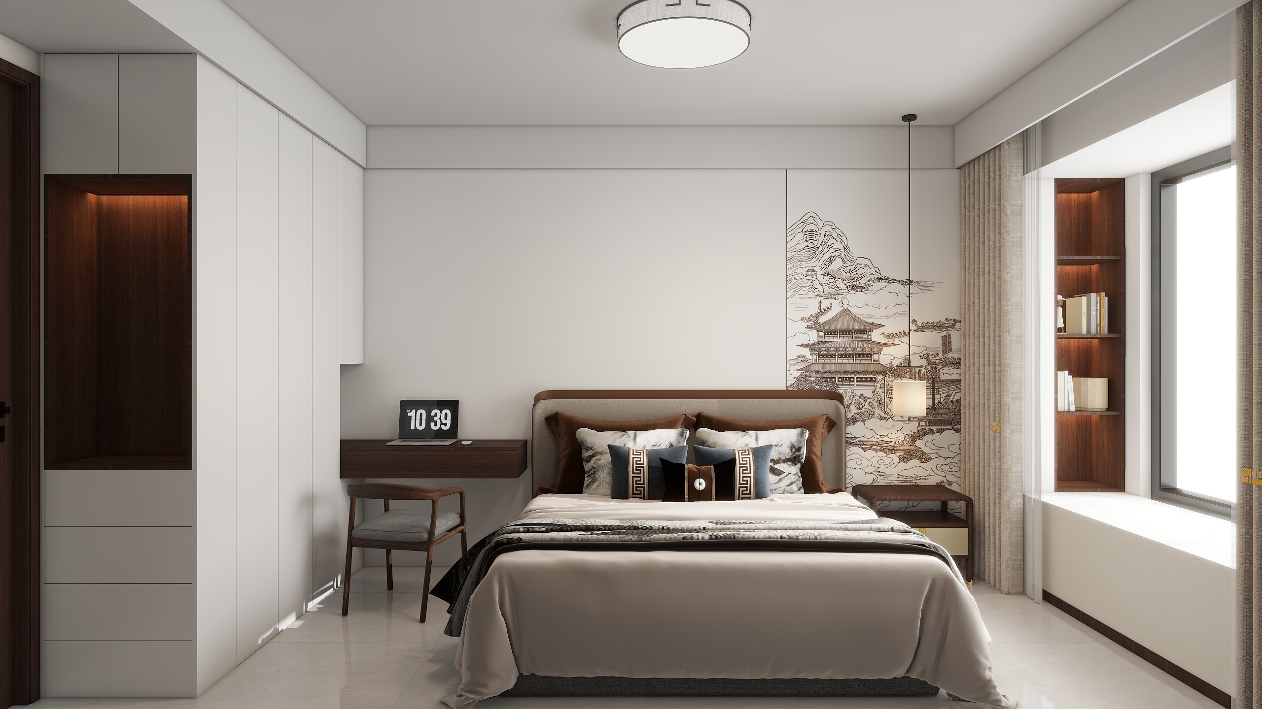 Designgl-121㎡3室装修效果图