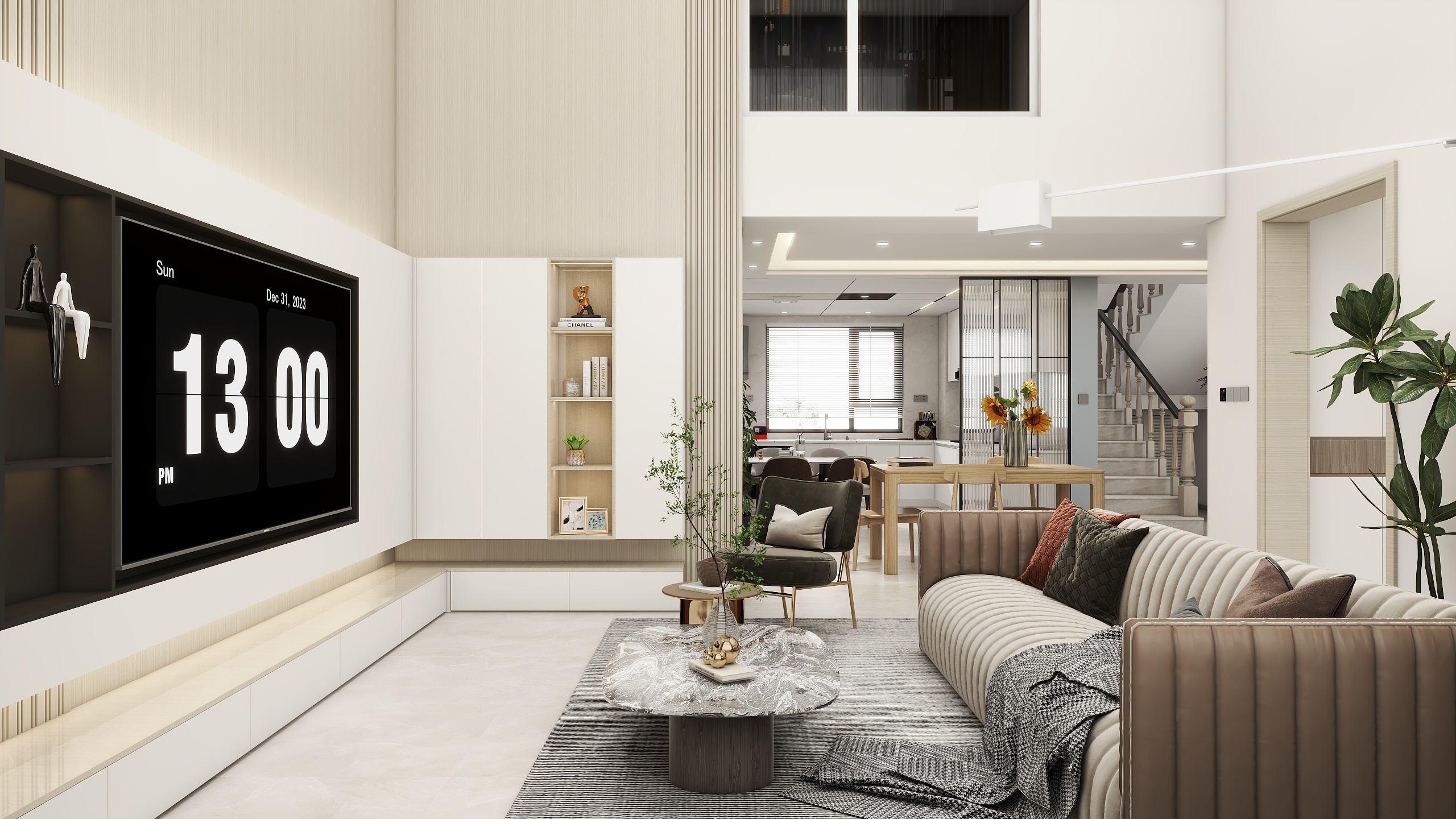 胡军xy-142㎡二层装修效果图