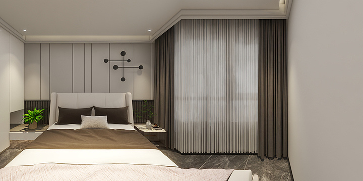 室内设计祁淇-贵的 145  轻奢-装修设计方案