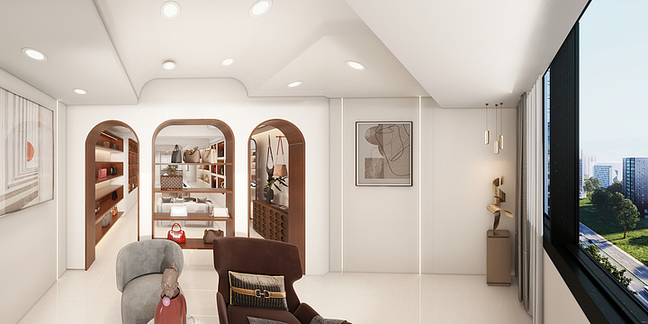 静河设计工作室-米兰包包门市二楼-副本-装修设计方案