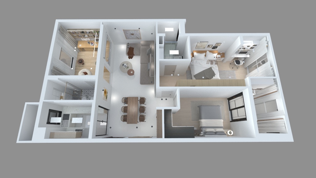 皓月映空千里明-江宸佳园3栋115-装修设计方案