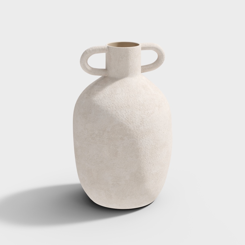 现代陶瓷双耳花瓶