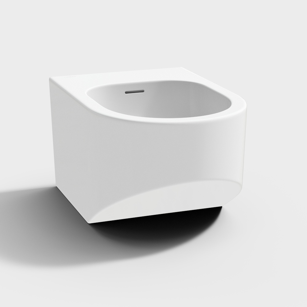 现代壁挂式坐浴缸3D模型