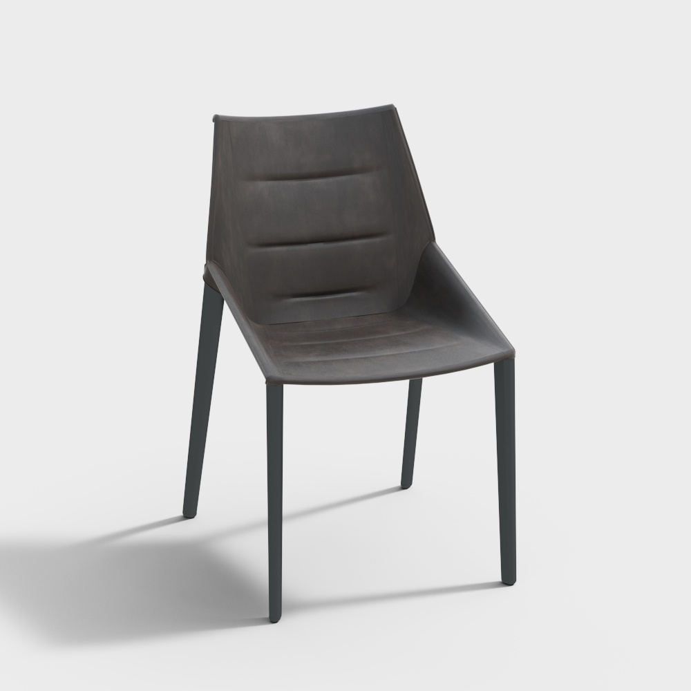 Molteni outline drawing chair3D模型