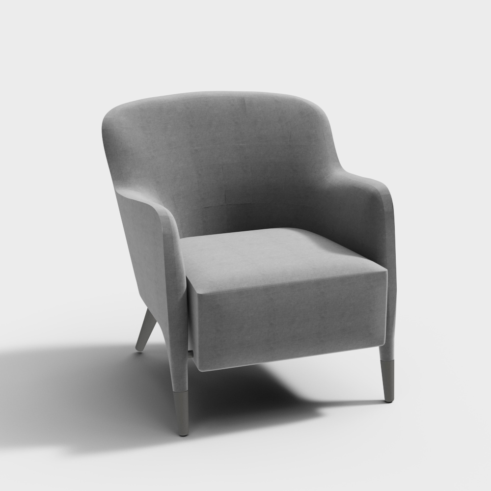 Molteni drawing chair3D模型