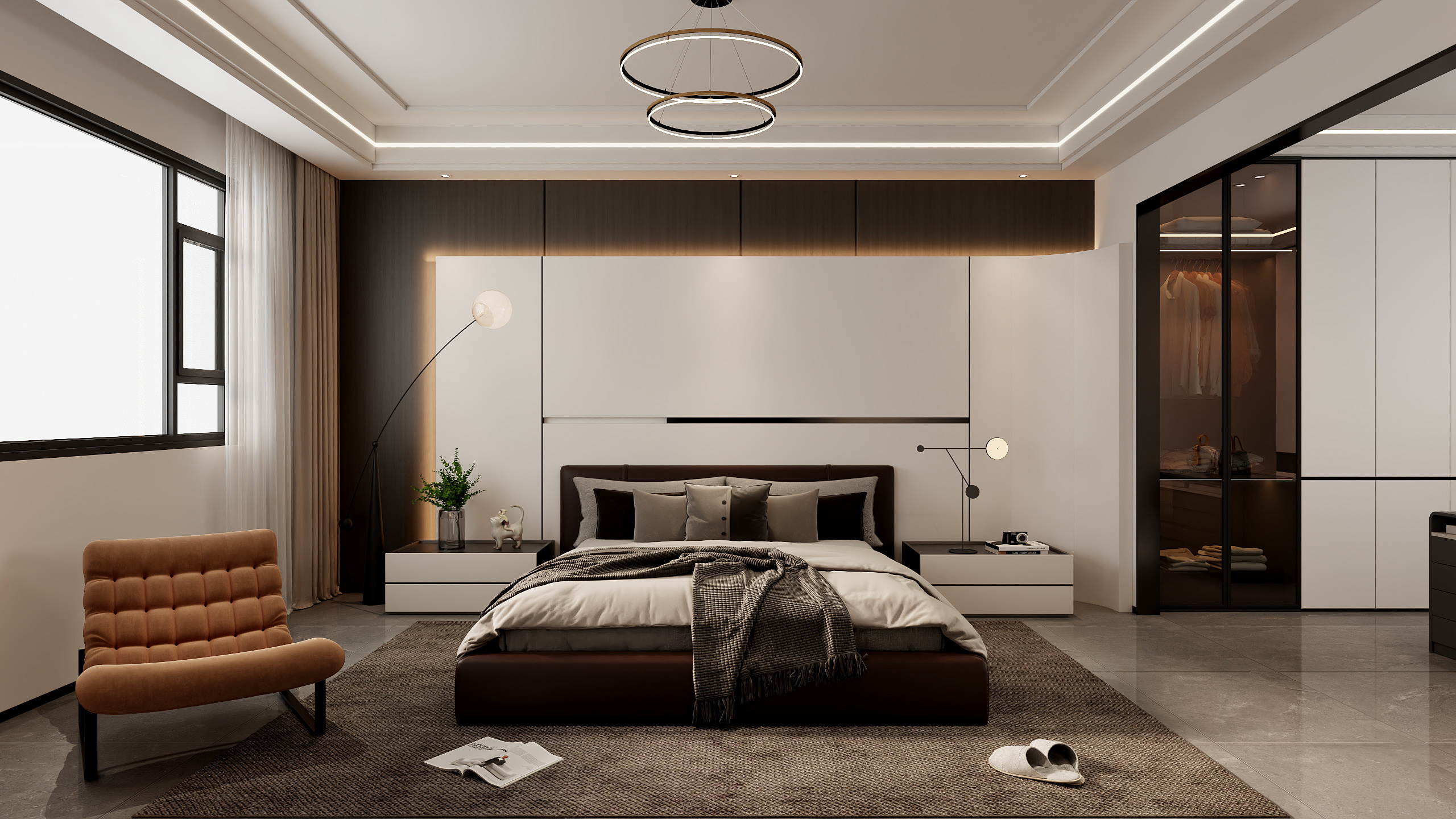 安禾设计-二楼卧室-装修设计方案