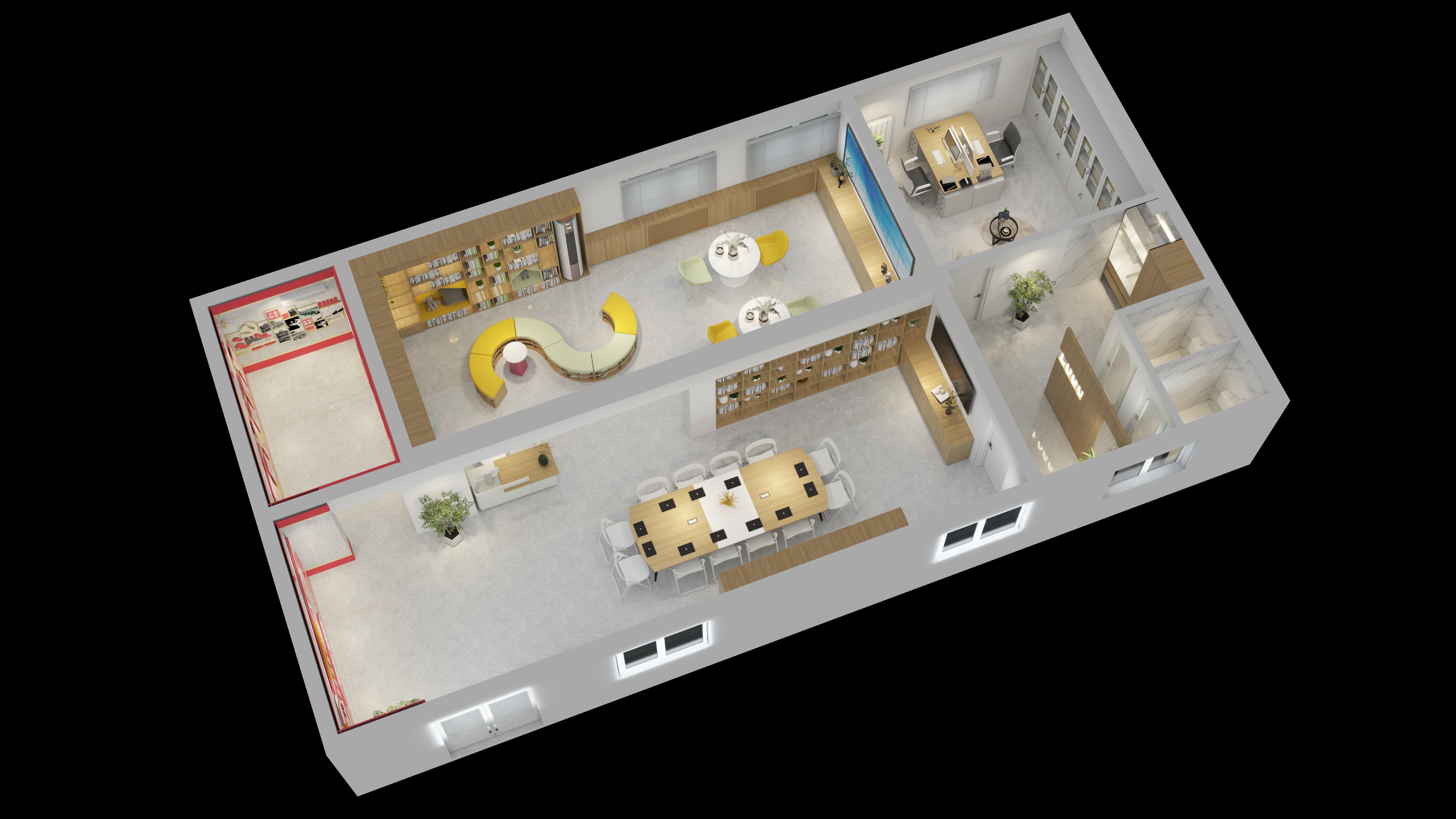 四月蚂蚁子弹飞-水碓子东路15号院17号楼北侧车棚-装修设计方案