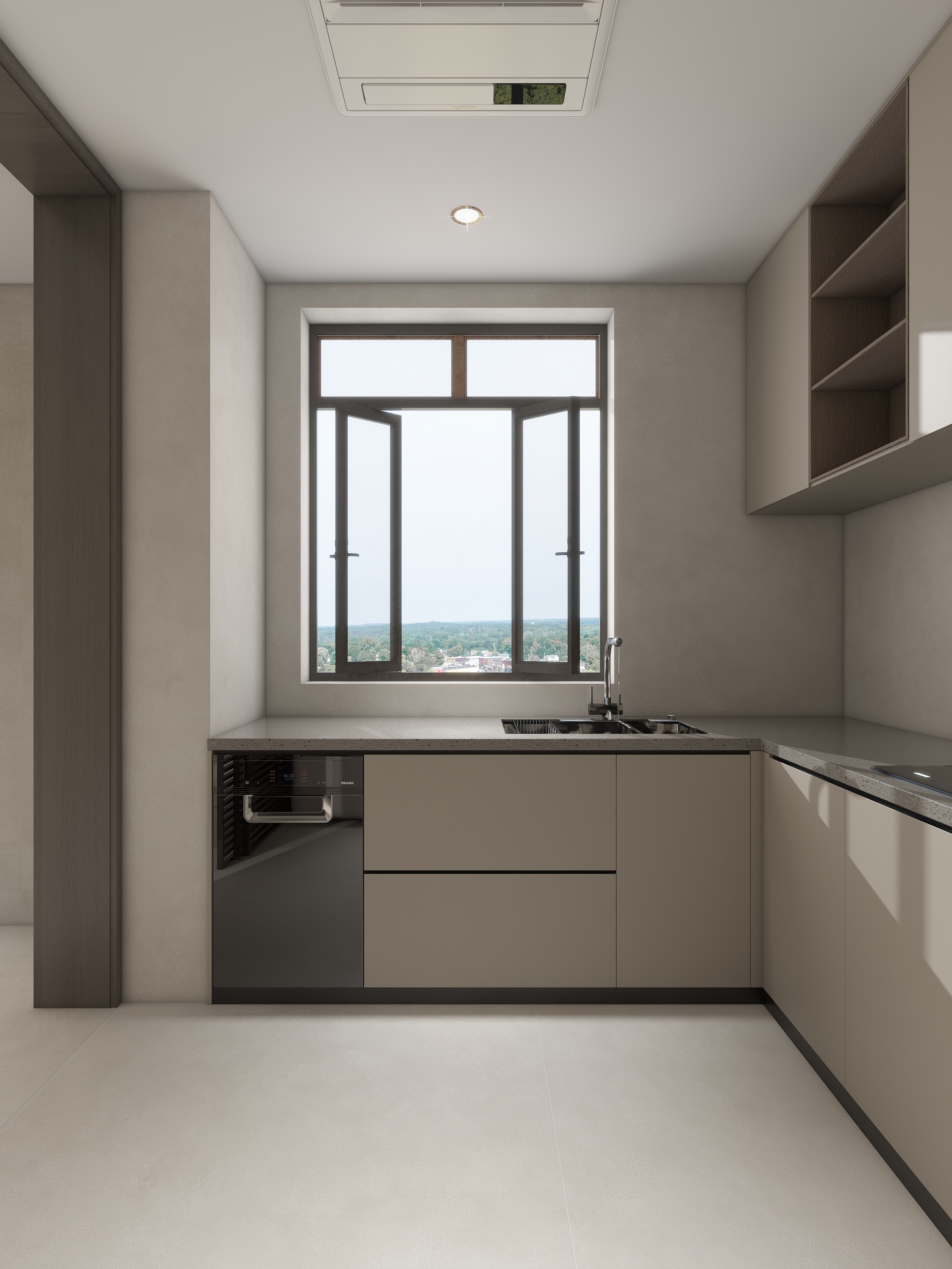 大金空调官方-100㎡新中式家居设计，品味东方的静谧与流动装修效果图