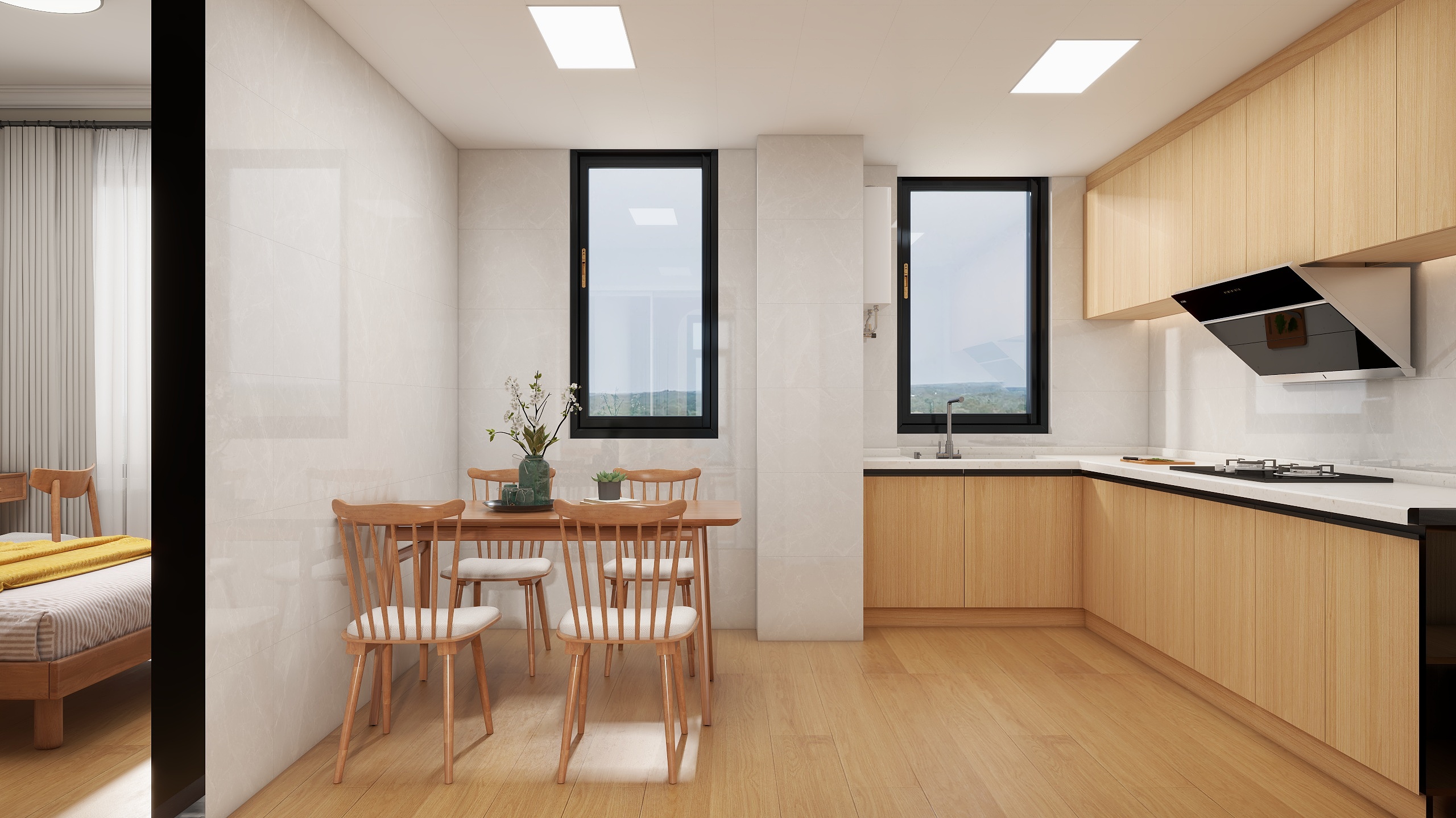 室内设计曾毅-新力帝泊湾14#302原木柜门-装修设计方案