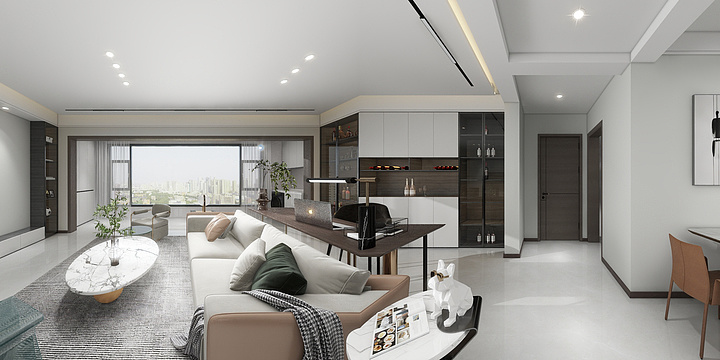 城南花尽开-阳光城效果图-装修设计方案