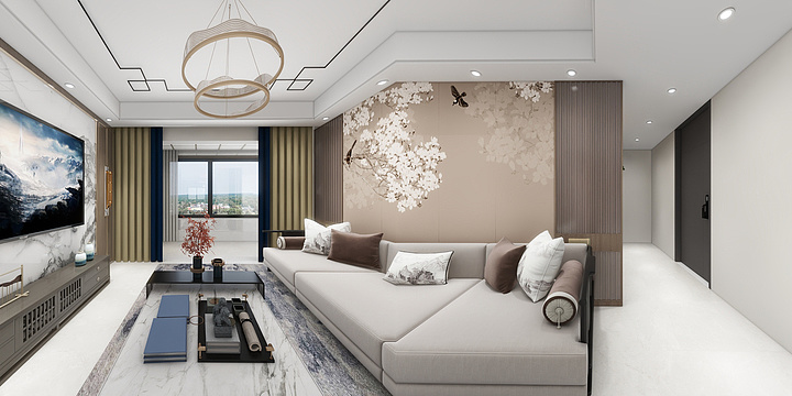 笨笨的小画家-118㎡4室-装修设计方案