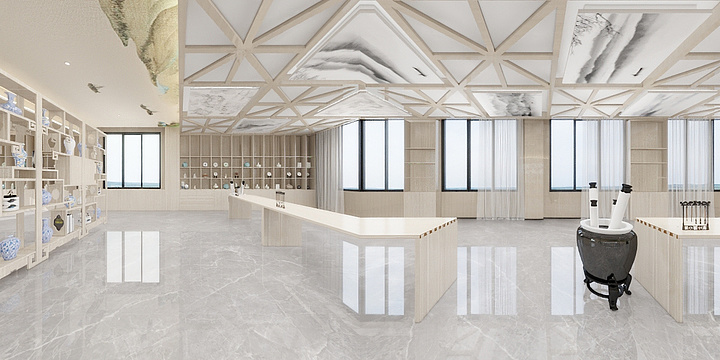 星河设计-王利军-林西会所画室有吊顶-装修设计方案