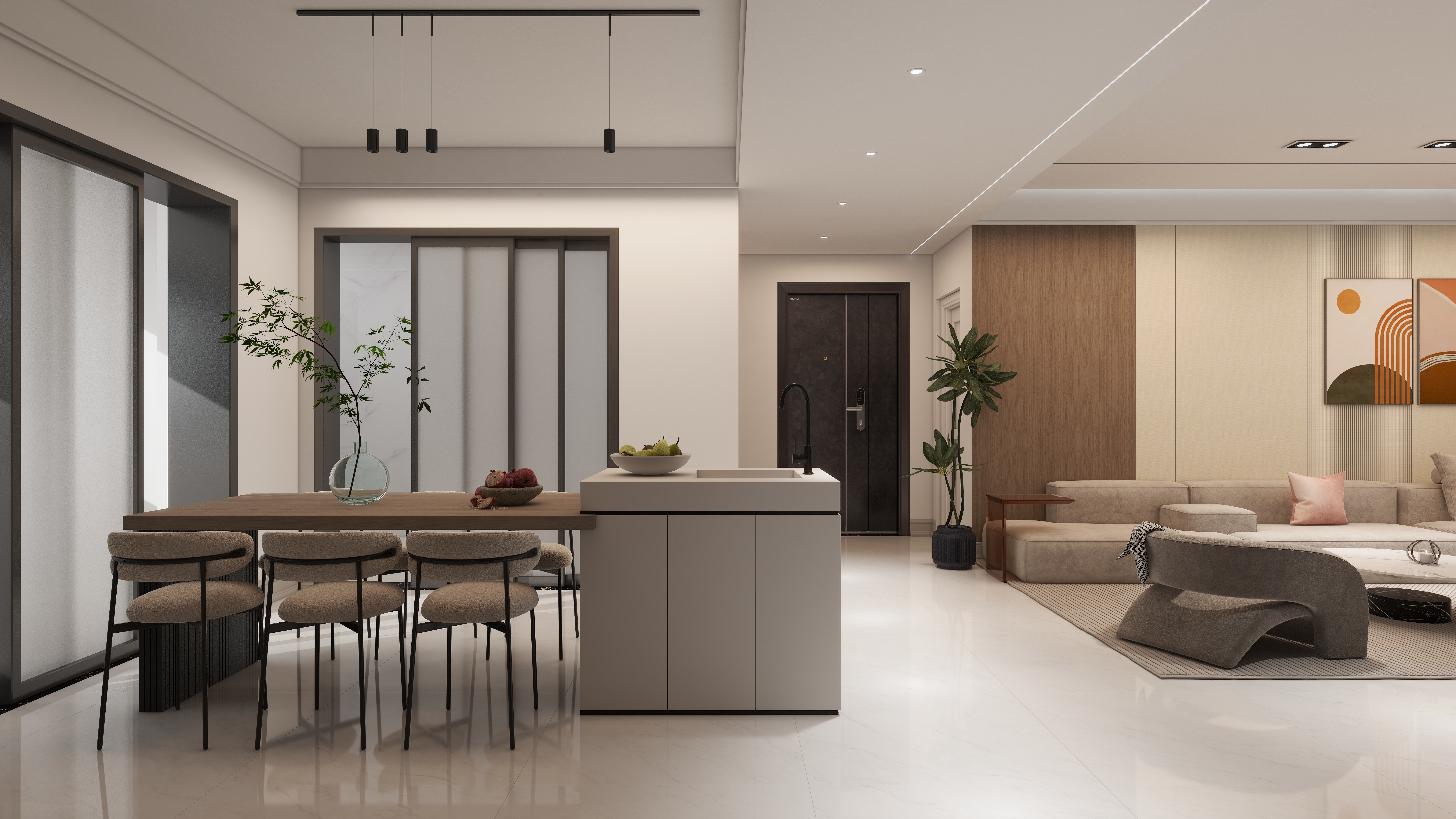 智枝-中央公馆-简约-装修设计方案