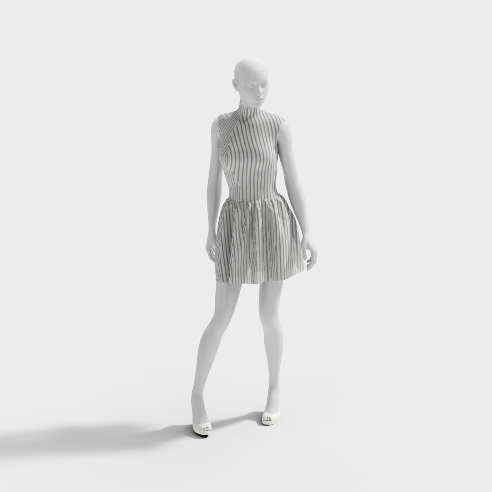 现代商城服装女模特