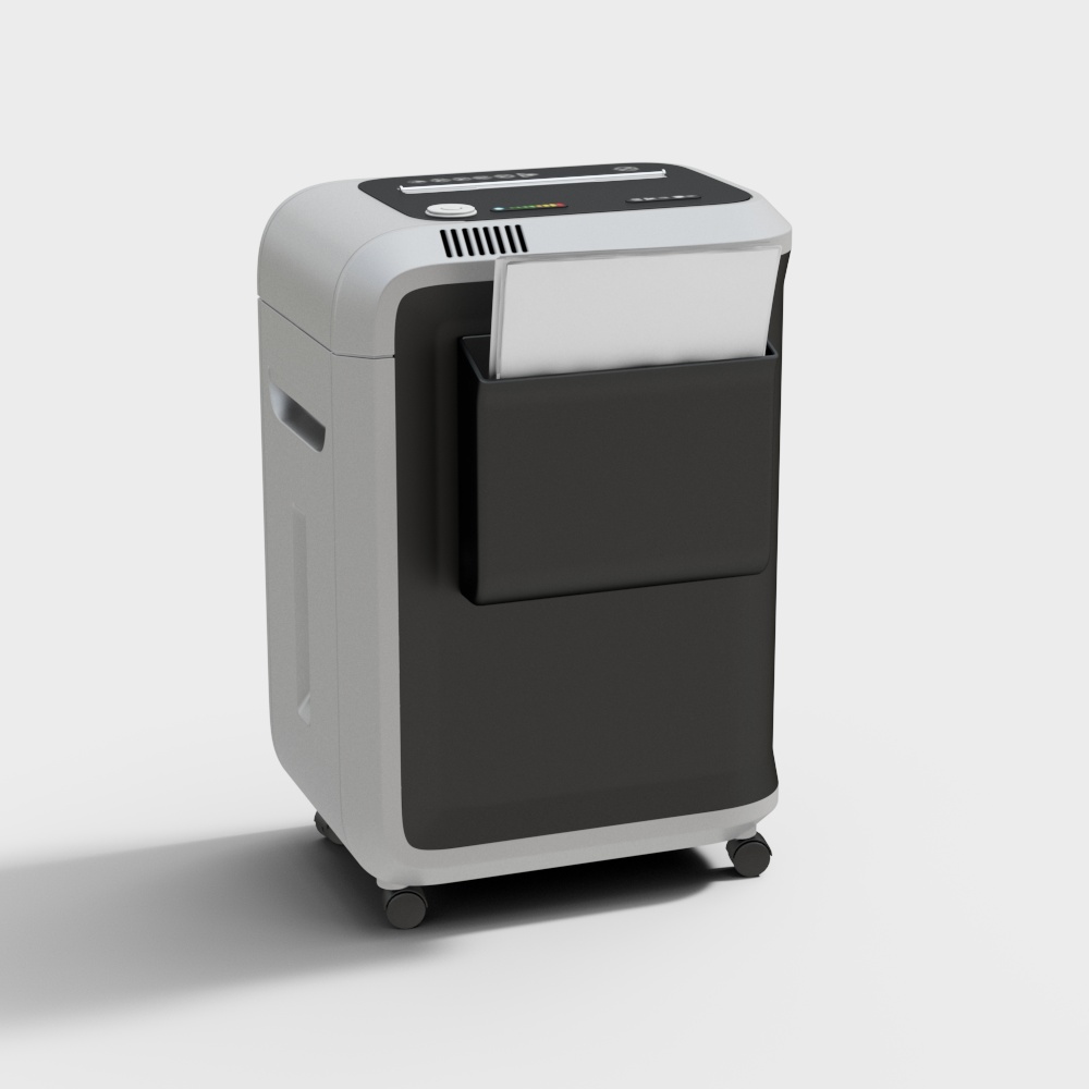 现代办公室碎纸机3D模型