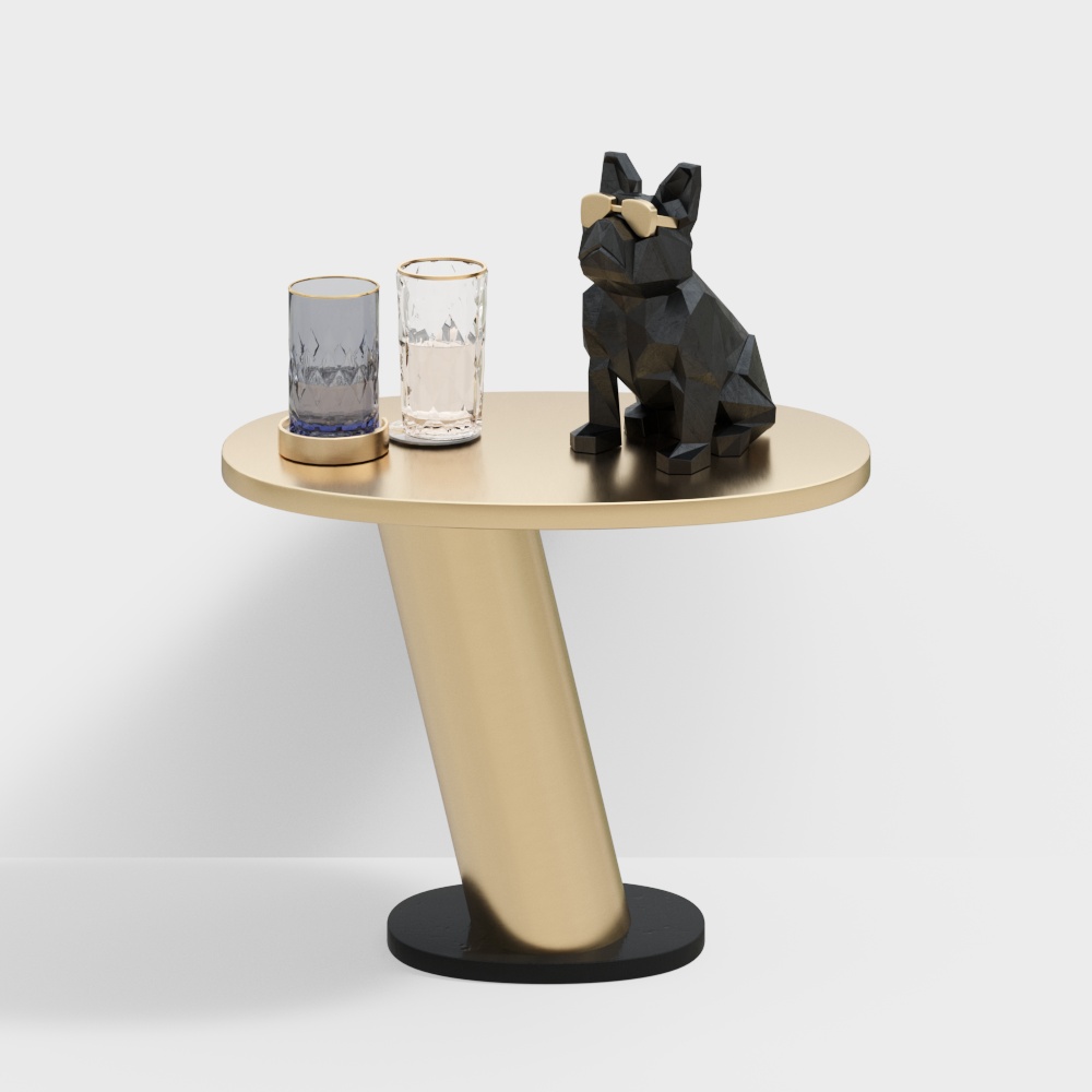 现代客厅懒人沙发边几