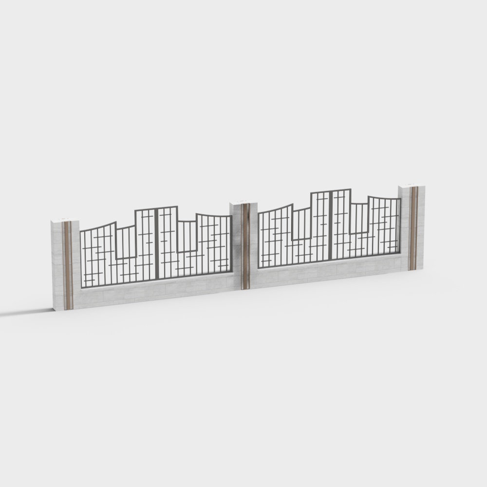 养老院时尚景墙3D模型