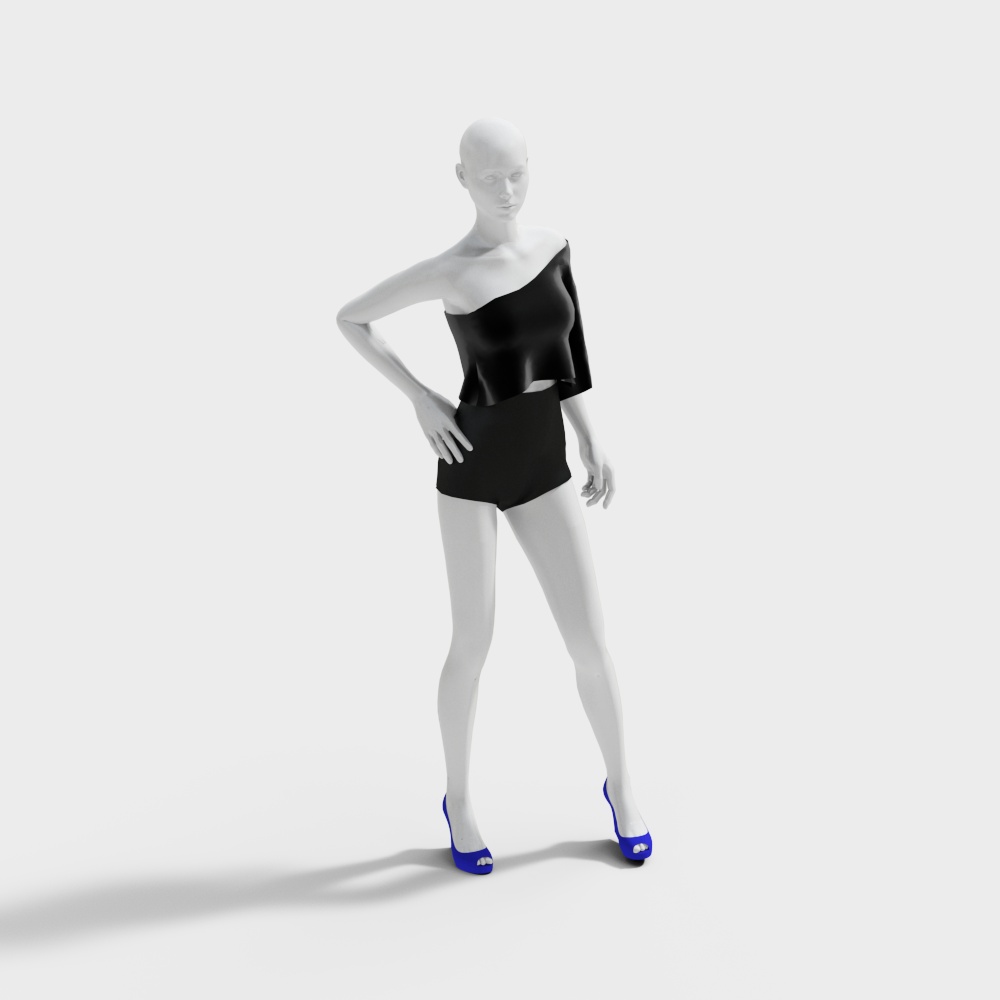 现代商城服装女模特