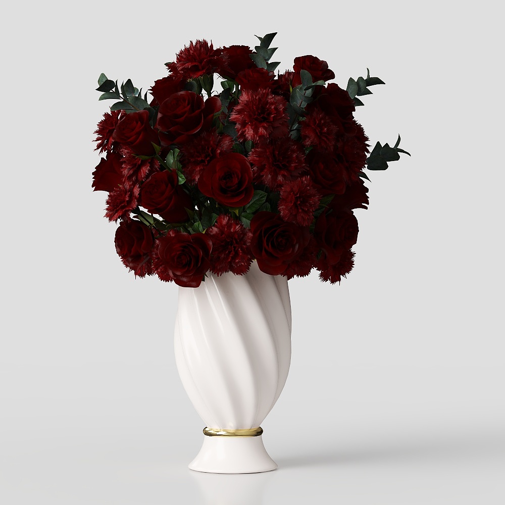 red flowers3D模型