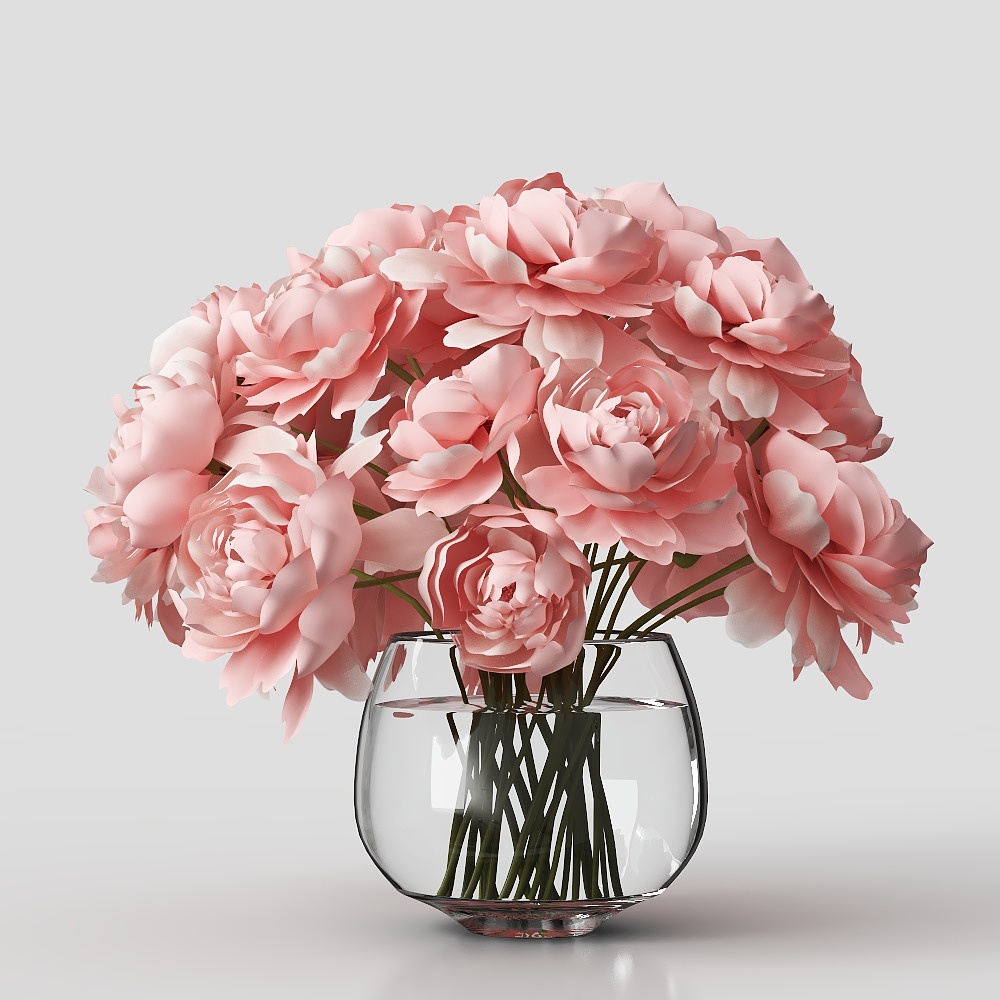 Pink   flower3D模型