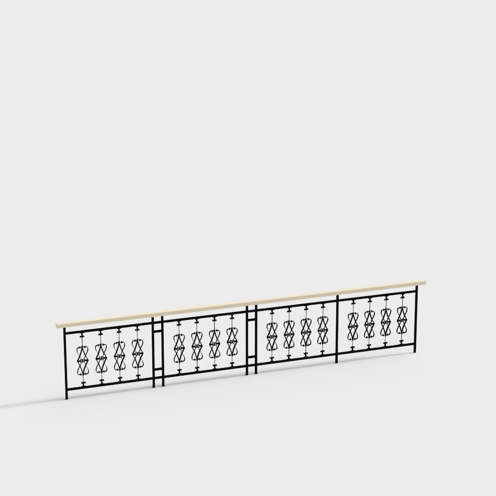 学校楼梯扶手3D模型