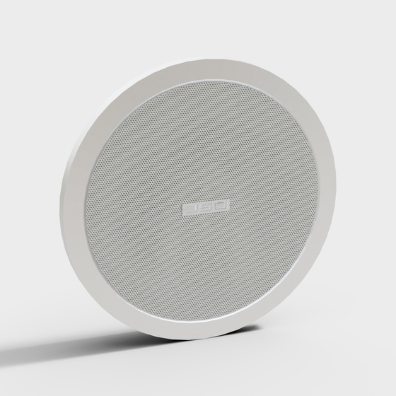 Gray In-Wall Built-In Speaker Sound System 3D Model for Home Theaters