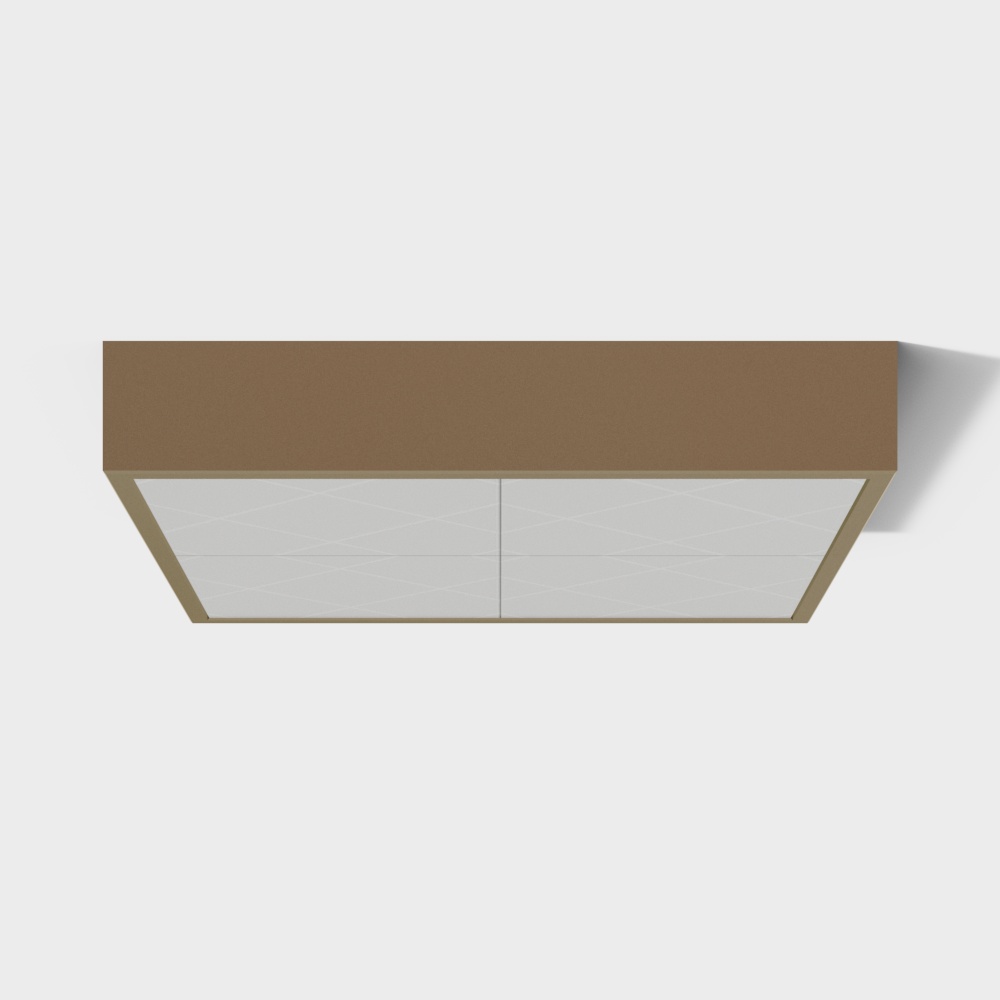 室内现代金属铝扣板矿棉板3D模型