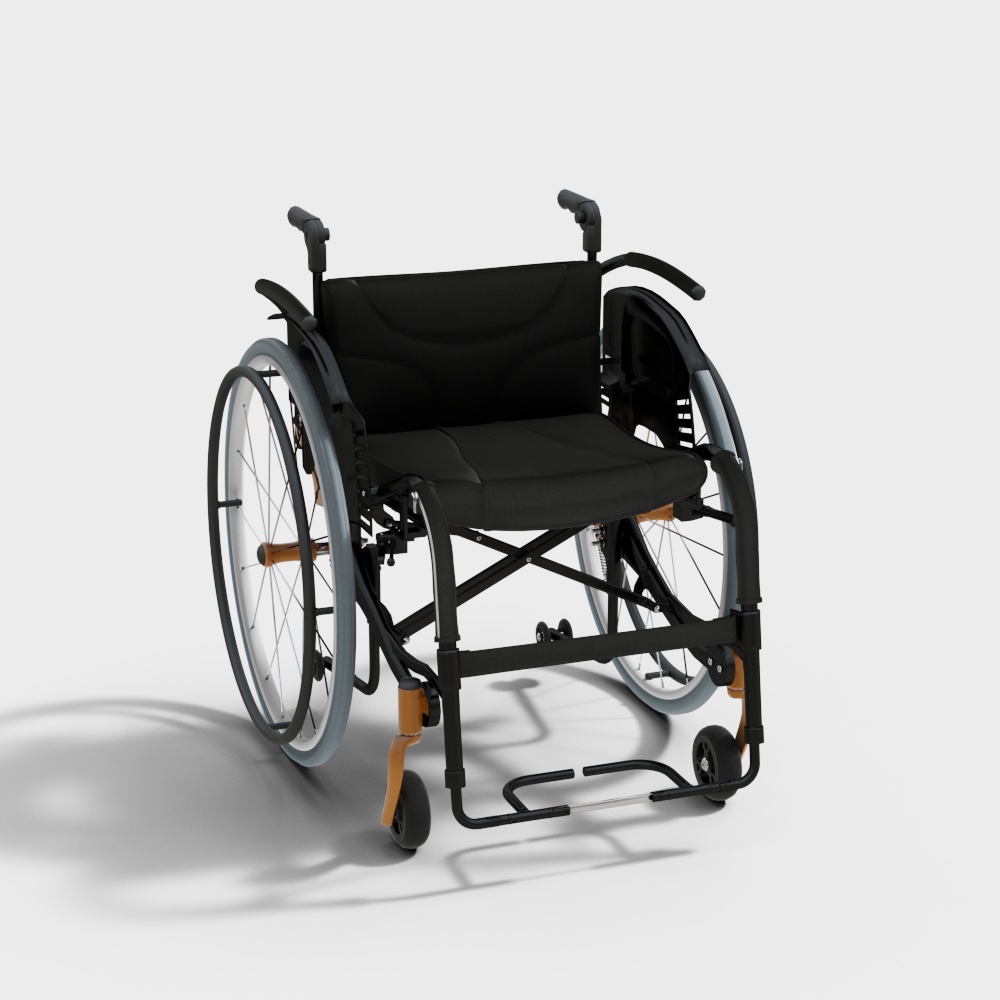 现代医院轮椅3D模型