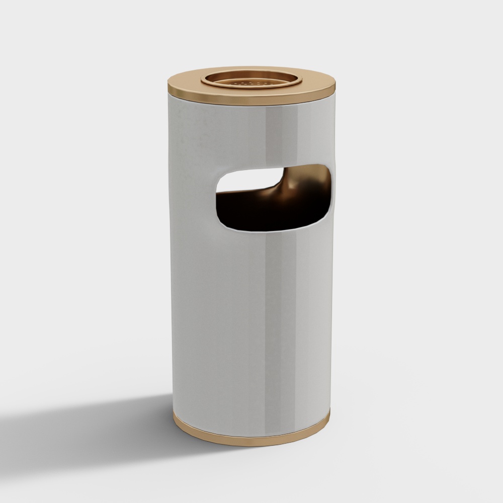 户外公共垃圾桶3D模型