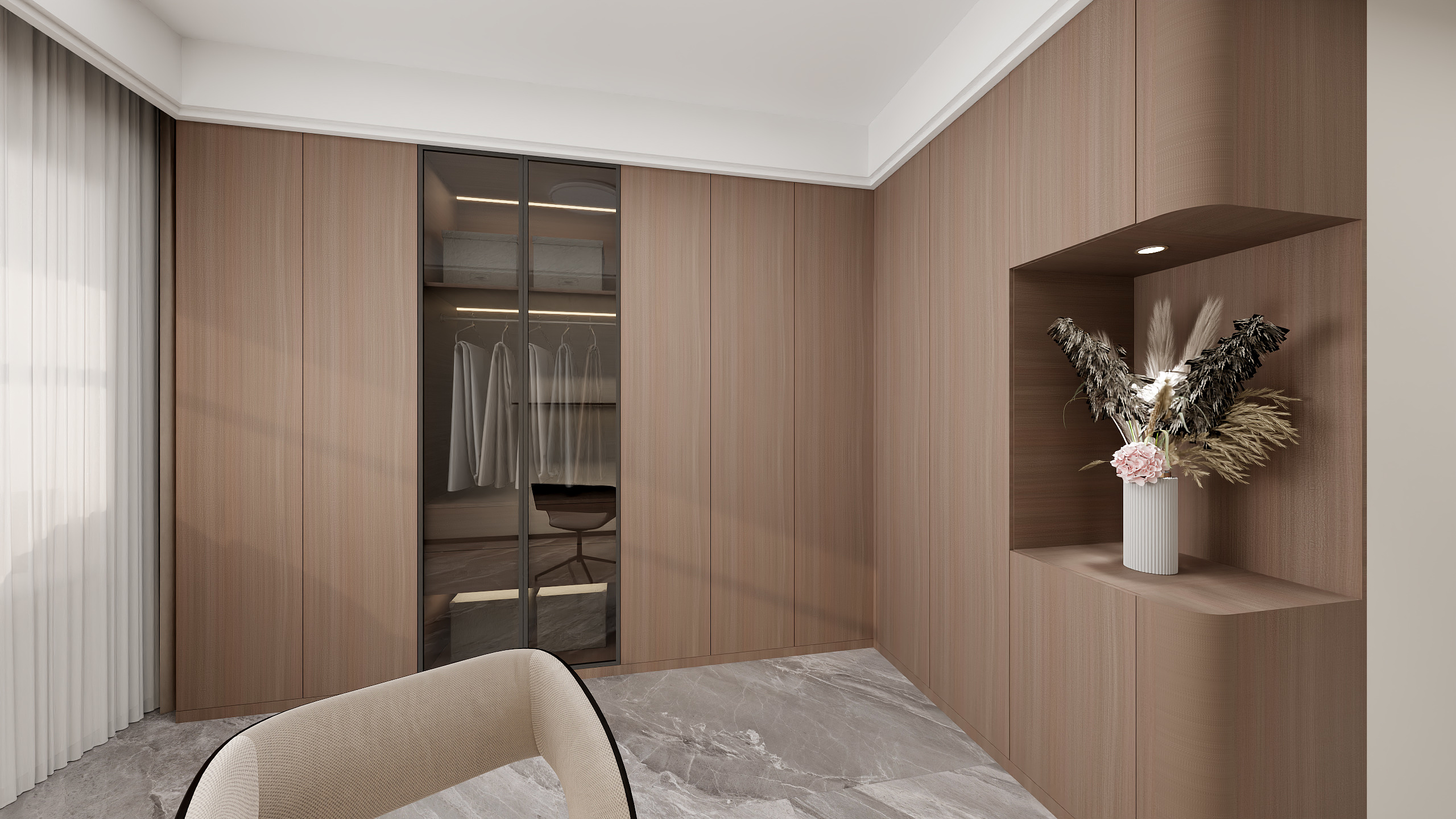 盛格-温馨装修设计-《苍梧新华苑》意式现代|四室216平米装修效果图