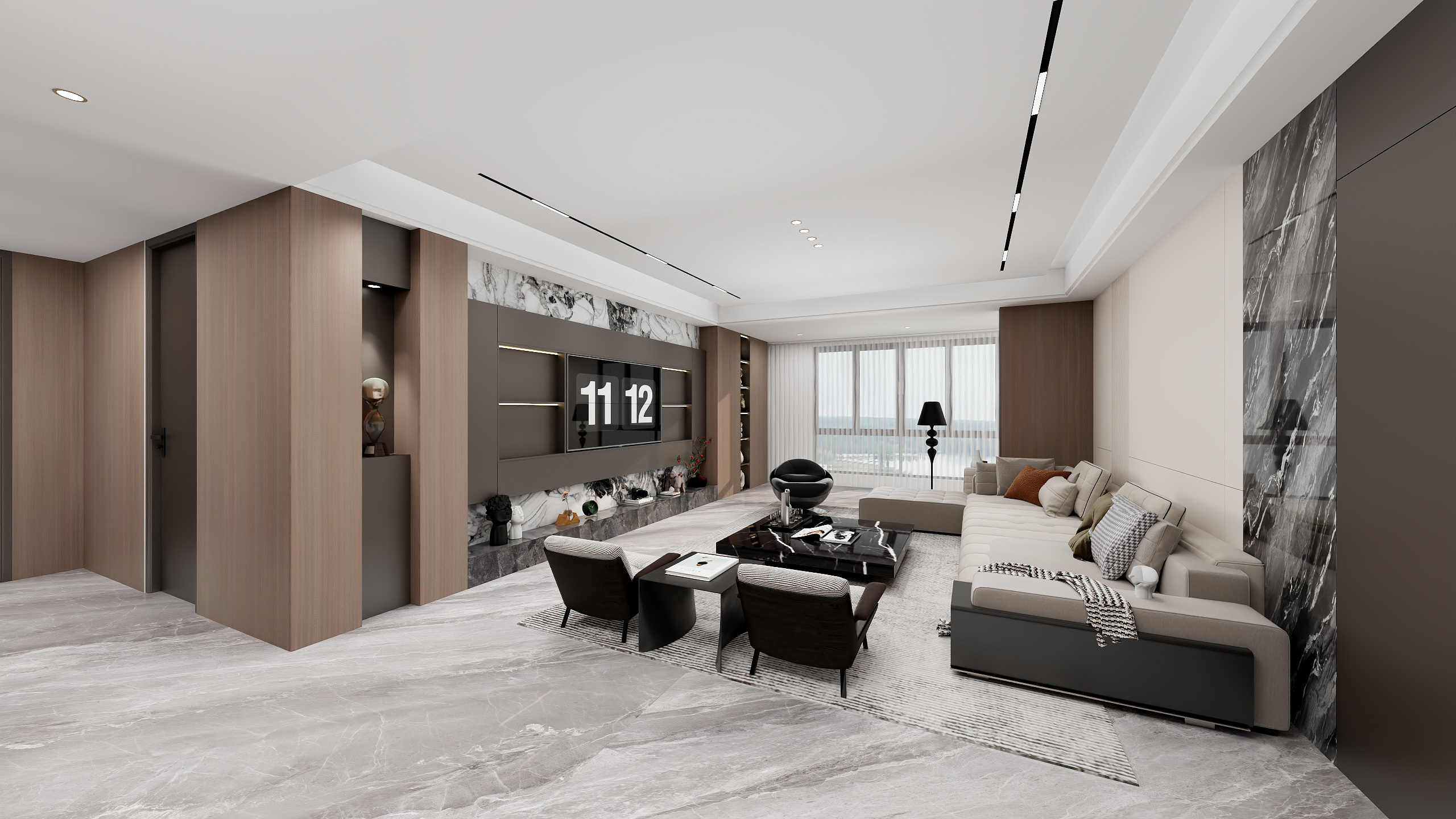 盛格-温馨装修设计-《苍梧新华苑》意式现代|四室216平米-装修设计方案