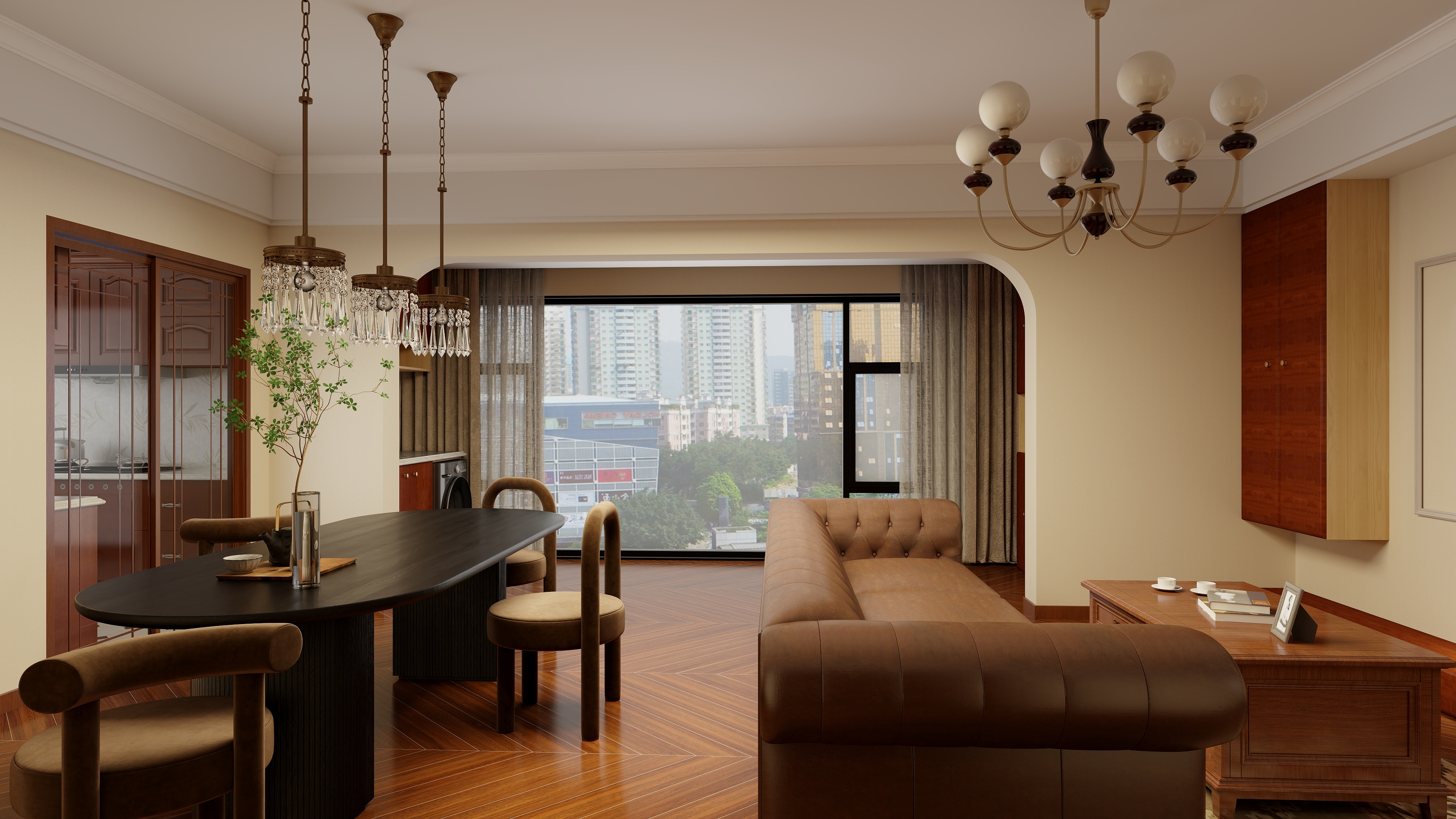 南京梅亚奇MEJACCI-052-大成汇文府136㎡3室装修效果图