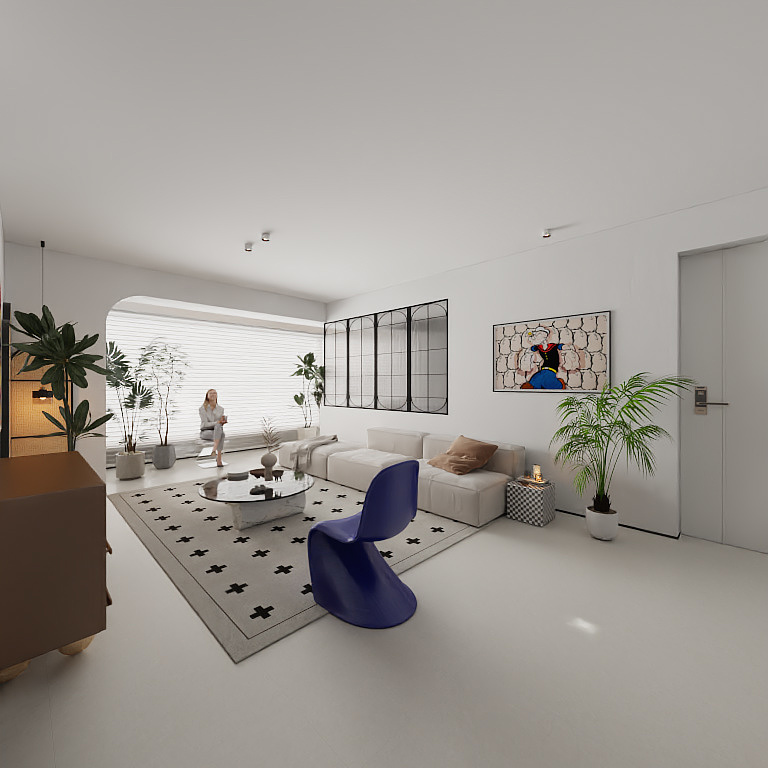 跟月光落雪地-大华锦绣前程-装修设计方案