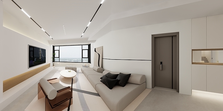 丨秦长安丨-滨湖壹号院18-1-802-装修设计方案