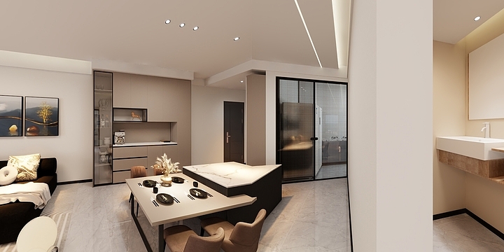 yhg室内设计-88m2现代简约-装修设计方案