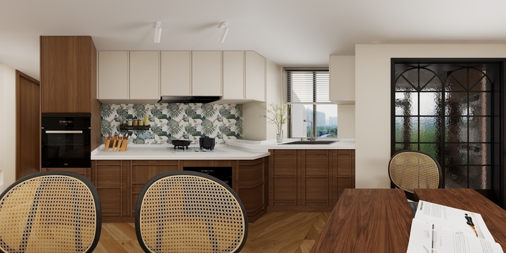 @我是小周周-中古-四室两厅厨房-装修设计方案