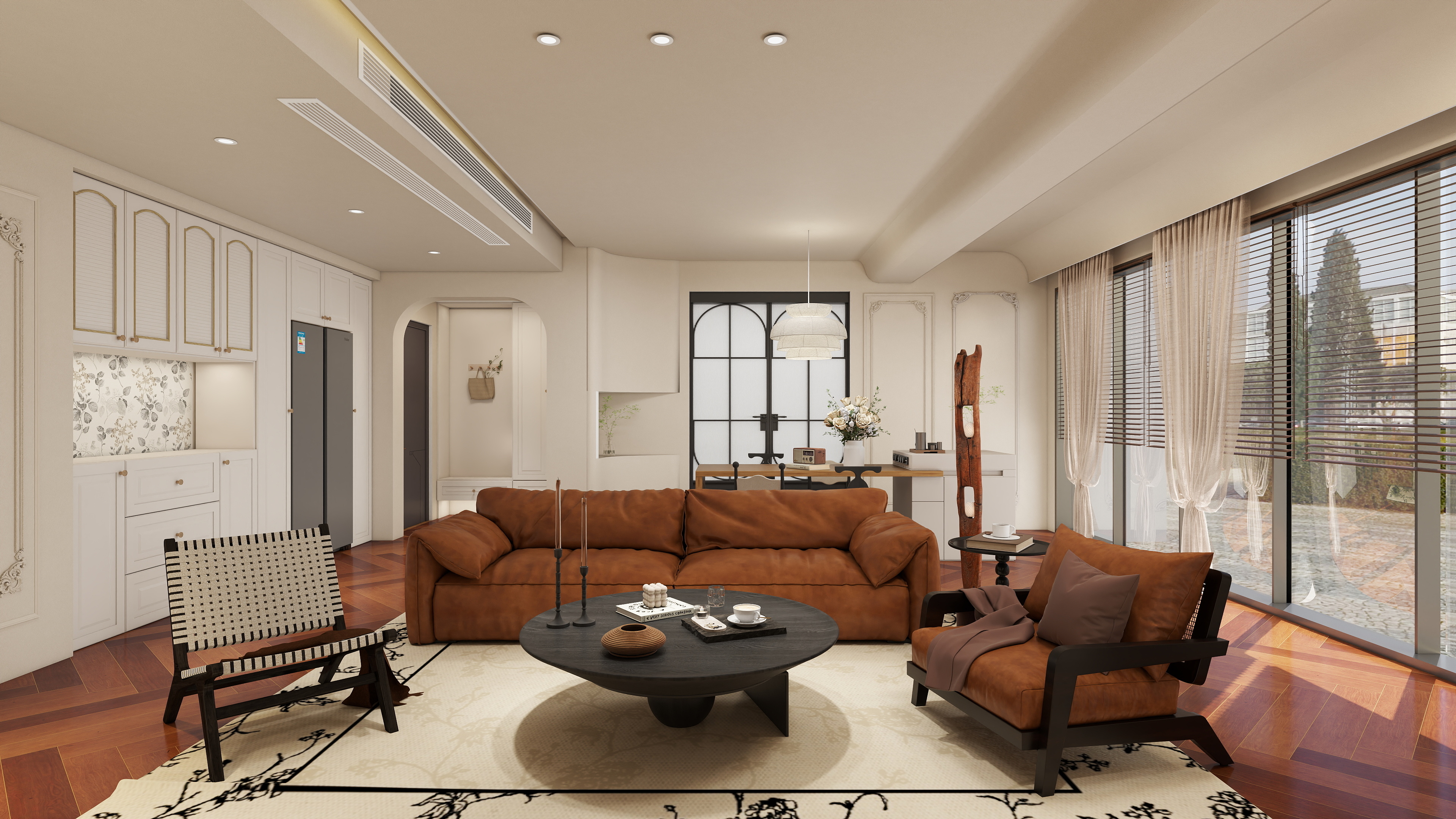 吃兔子的胡萝卜卷-奶油风练习方案装修效果图