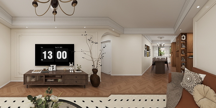 郴州丽莎-国明玺悦府 - 法式中古奶油风-装修设计方案