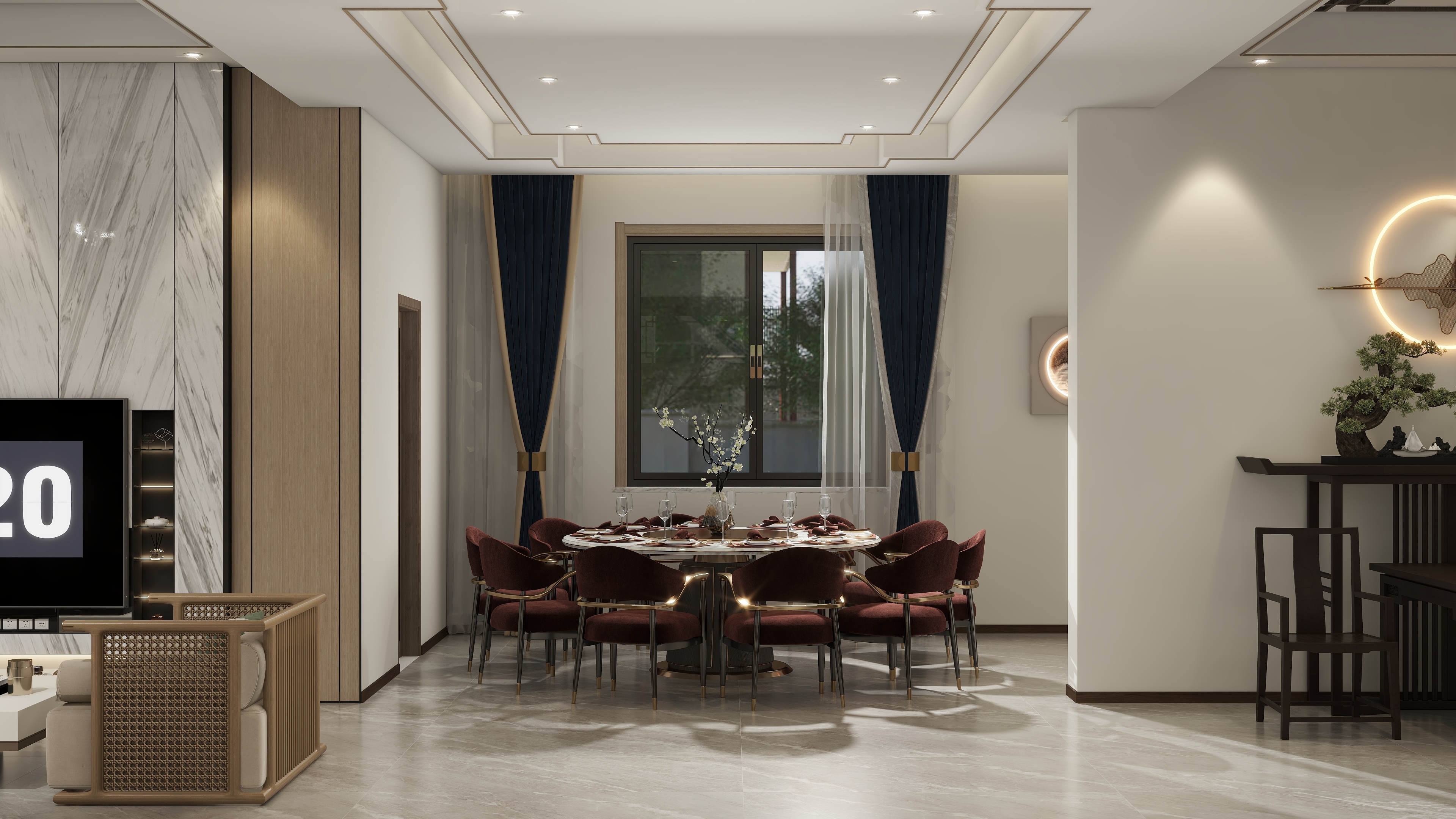 设计师珂源-六指街道能岗村1200㎡16室装修效果图