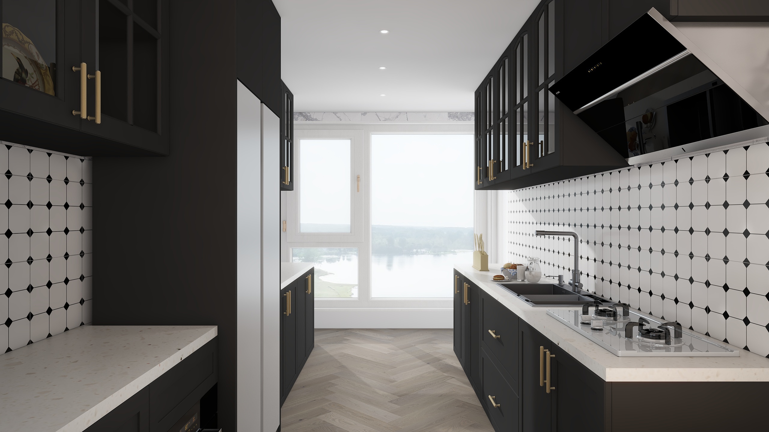 柏印-中古风装修效果图