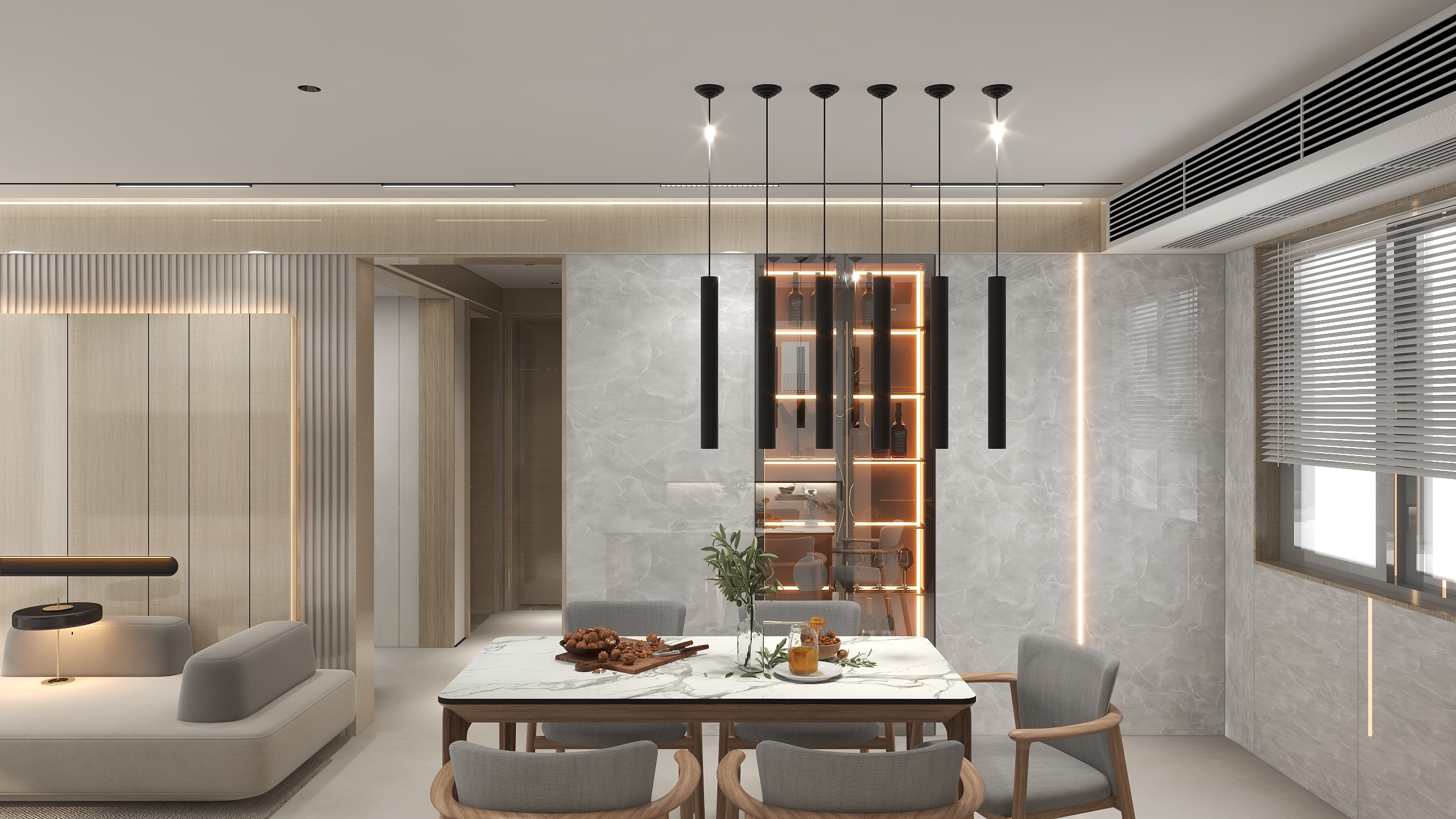 兔邦空间设计-金龙绿城119㎡3室-装修设计方案