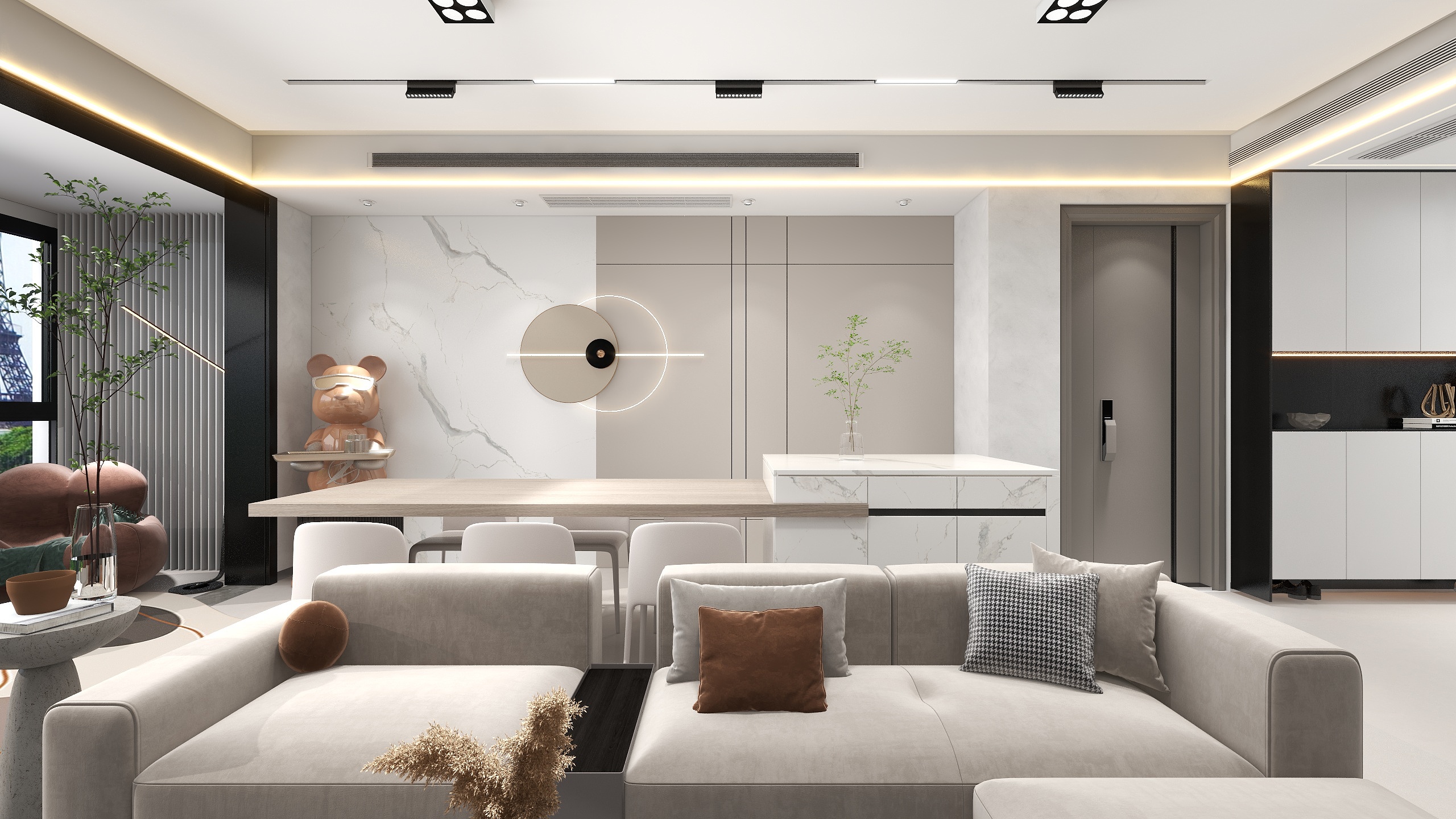 王康伟-联发君悦首府23-201设计案例《十里大河》-装修设计方案